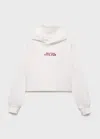Mango Kids' Printed Hoodie Off White