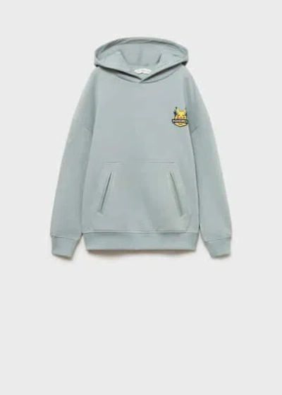 Mango Kids' Pokemon Sweatshirt Aqua Green