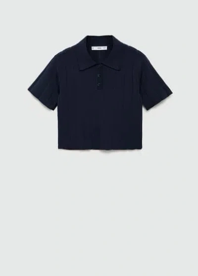 Mango Pull In Bleu Marine Foncé