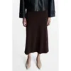 Mango Sweater Midi Skirt In Brown