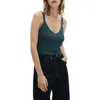 Mango Lurex Knitted Top Green In Multi