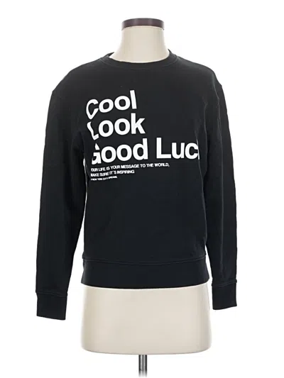 Pre-owned Mango Sweatshirt In Black