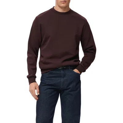 Mango Sweatshirt In Burgundy