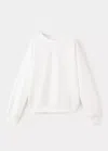 Mango Sweat-shirt Coton Imprimé In White