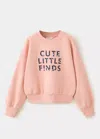 Mango Sweatshirt Cute In Rose