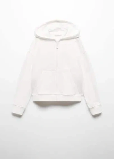 Mango Kids' Sweatshirt Off White