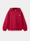 Mango Sweat-shirt Oversize Capuche In Red