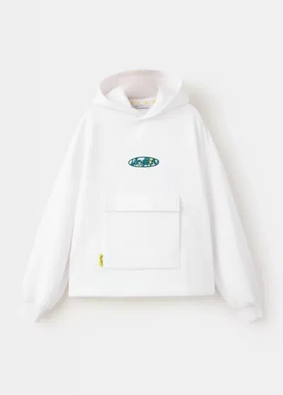 Mango Kids' Sweat-shirt Oversize Imprimé In White
