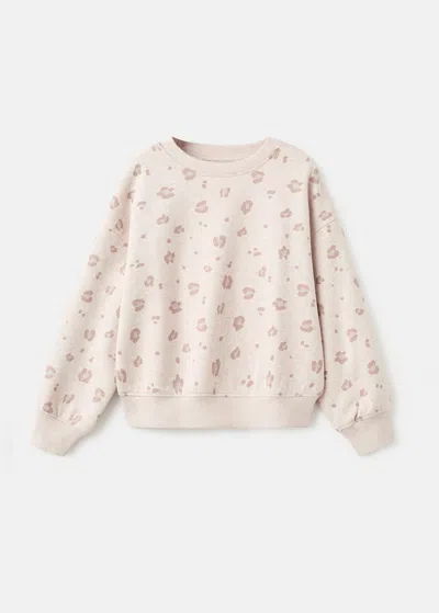 Mango Kids' Sweatshirt Sand In Neutral