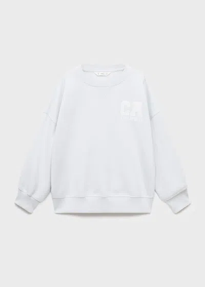 Mango Sweat Bleu Ciel - Enfants - 5-6 Ans -  Kids In White
