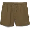 Mango Swim Trunks In Khaki Green