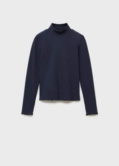 Mango Kids' T-shirt Dark Navy In Bleu Marine Foncé