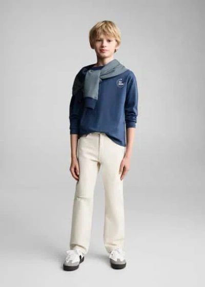 Mango Kids' T-shirt Blue