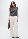 Mango T-shirt Charcoal