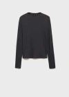Mango T-shirt Charcoal In Charcoal