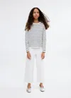 Mango T-shirt Coton À Rayures Bleu Marine - Enfants - 5-6 Ans -  Kids In White