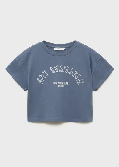 Mango T-shirt Coton Imprimé Bleu Indigo - Enfants - 11-12 Ans -  Kids In Blue