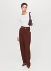 Mango Rib-knit Round-neck T-shirt Ivory White