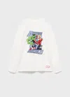 Mango T-shirt Blanc Cassé - Enfants - 11-12 Ans -  Kids In White