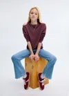 Mango Kids' Cut-out T-shirt Burgundy In Brown