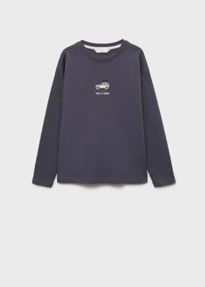 Mango Kids' T-shirt Dark Grey