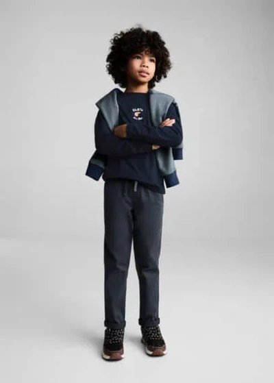 Mango Kids' T-shirt Dark Navy