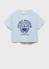 Mango T-shirt En Coton Brodé Bleu Ciel - Enfants - 13-14 Ans -  Kids In Blue