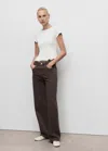 Mango A-line Cotton Tee In White