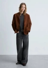 Mango Thin Round-neck T-shirt Dark Heather Grey In Gris Chiné Foncé