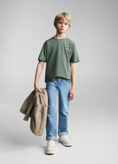 Mango Kids' T-shirt Green