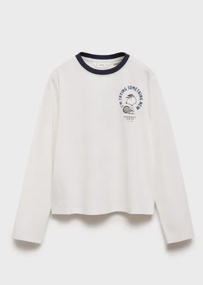Mango T-shirt Imprimé Snoopy Blanc Cassé - Enfants - 13-14 Ans -  Kids In White