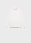 Mango T-shirt Manches Longues Col Roulé Blanc Cassé - Enfants - 13-14 Ans -  Kids In Multi