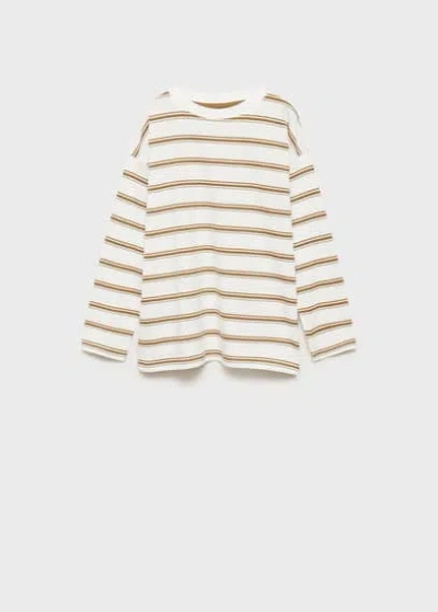 Mango Kids' T-shirt Ochre