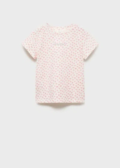 Mango Kids' T-shirt Off White