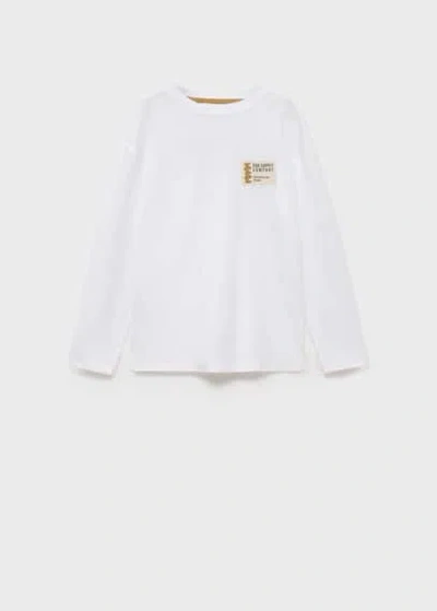 Mango Kids' T-shirt Off White