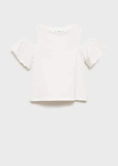 Mango Kids' T-shirt Off White