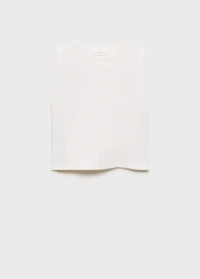 Mango Kids' T-shirt Off White