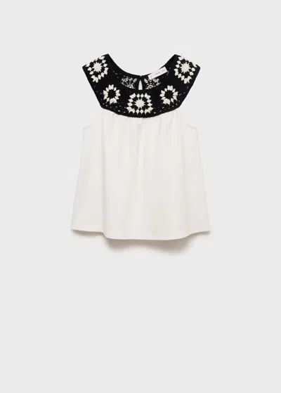 Mango Kids' T-shirt Off White