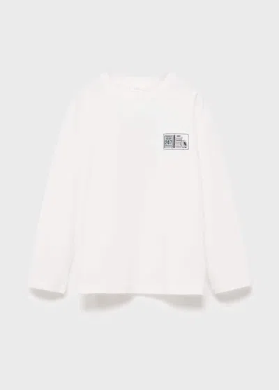 Mango Kids' T-shirt Off White