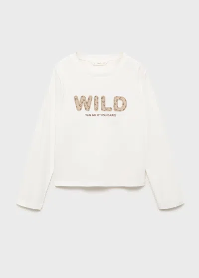 Mango Kids' T-shirt Off White
