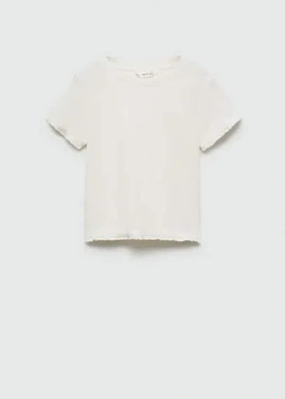 Mango Kids' T-shirt Off White