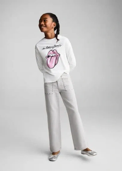 Mango Kids' T-shirt Off White