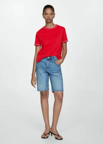 Mango T-shirt Red