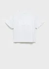 Mango T-shirt Bleu Ciel - Enfants - 13-14 Ans -  Kids In White