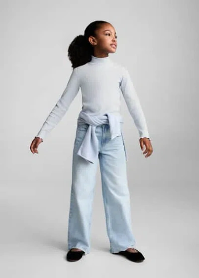Mango Kids' T-shirt Sky Blue
