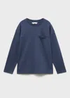 Mango T-shirt Bleu Nuit - Enfants - 13-14 Ans -  Kids In Blue