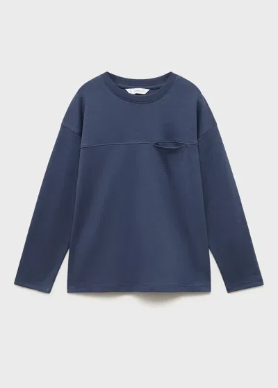 Mango T-shirt Bleu Nuit - Enfants - 13-14 Ans -  Kids In Blue