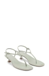 Mango T-strap Sandal In Pastel Green