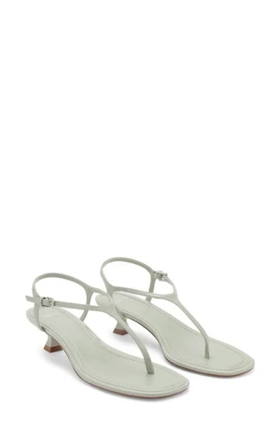 Mango T-strap Sandal In Pastel Green