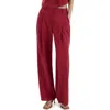 Mango Tailored Straight Leg Pants In Red